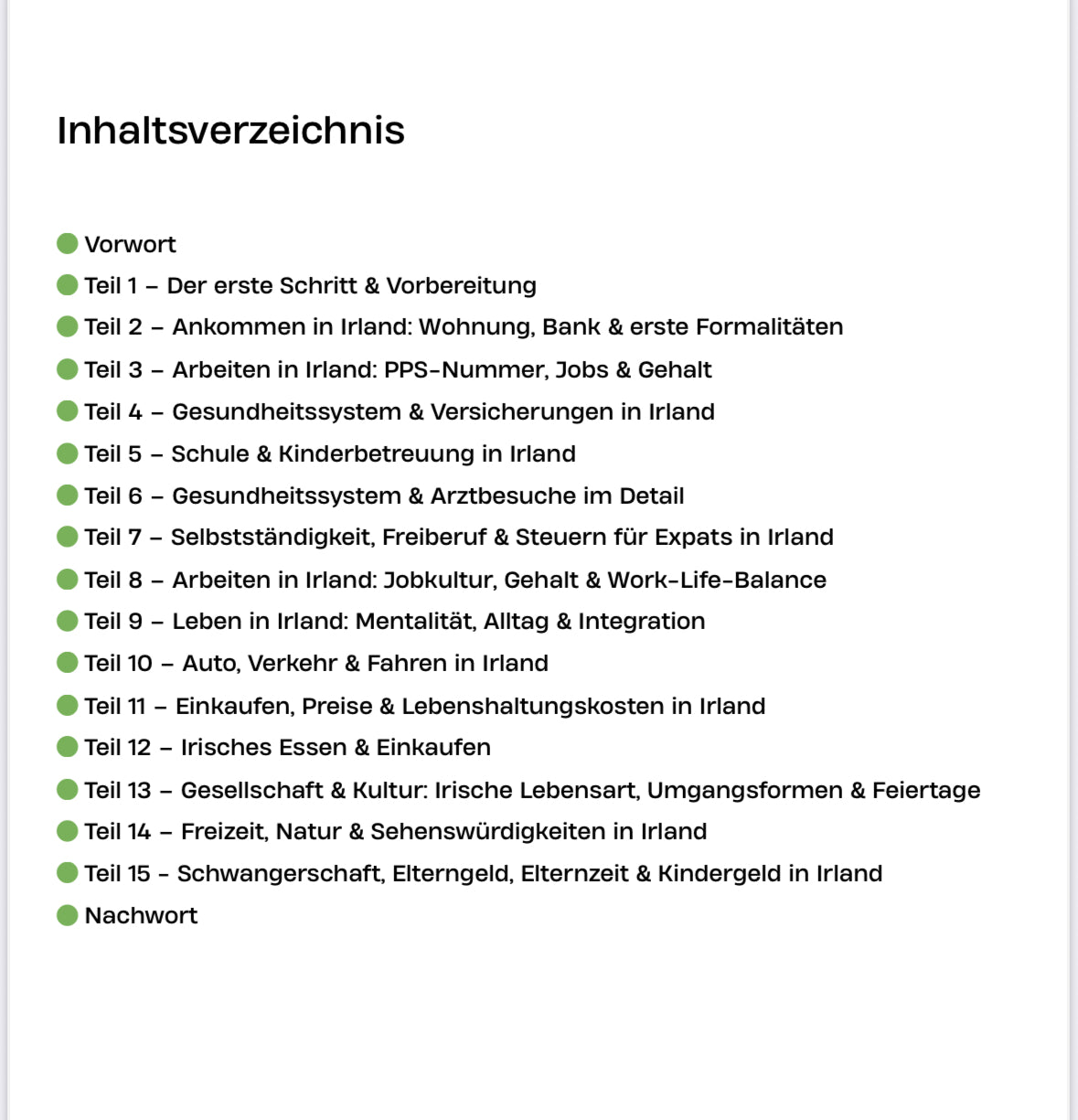 Auswanderer Guide Irland