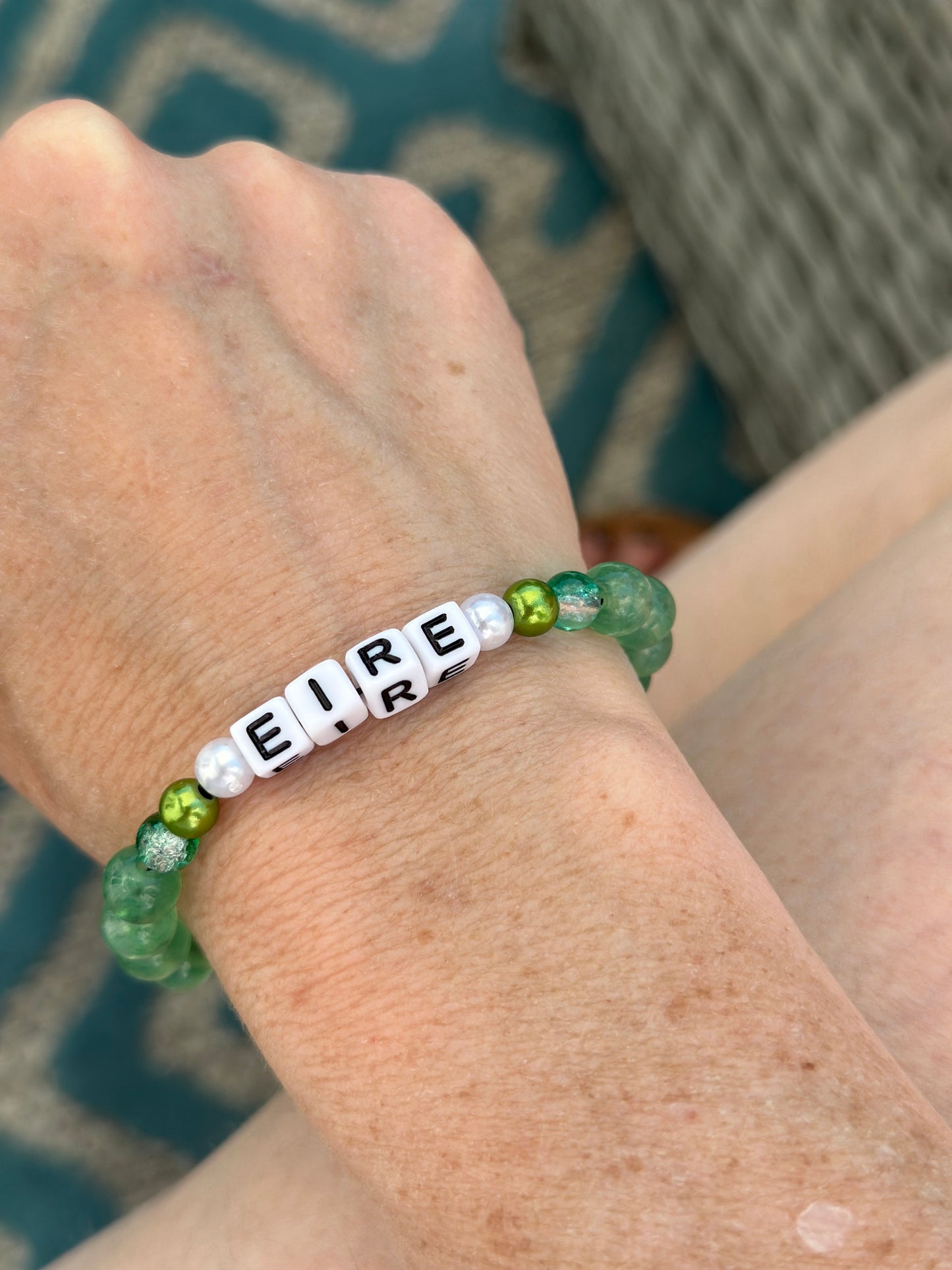 Green Éire Bracelet / Grünes Irland Armband